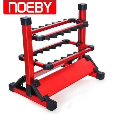 New Arrival NOEBY Fishing Rod Rack Aluminum 12 Rod Stand Holder For Carp Fish Tackle Solid And Strong Fishing Accessories - fishingtools-co