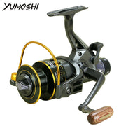 YUMOSHI MG30-60 MG Fishing Reel Double Brake Spinning Reel Carp Bait Cast Spinning Front and Rear Drag Sea Feeder Fishing Reel - fishingtools-co