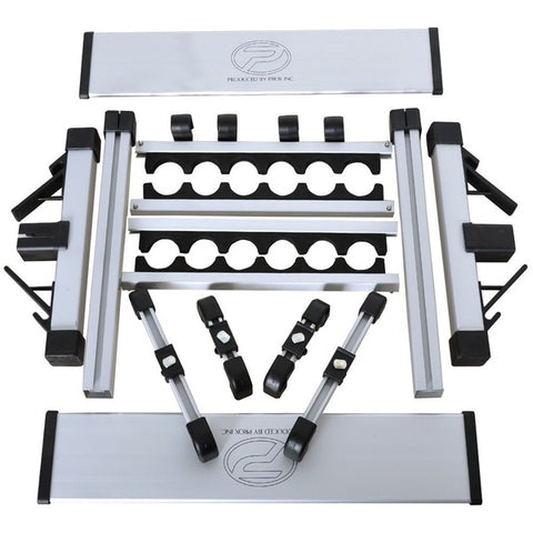 New Arrival NOEBY Fishing Rod Rack Aluminum 12 Rod Stand Holder For Carp Fish Tackle Solid And Strong Fishing Accessories - fishingtools-co