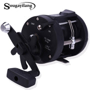 Sougayilang Saltwater Fishing Reels TSSD 3000L-4000L Trolling Drum Fishing Reel Saltwater Right Hand Black Sea Fish Reel - fishingtools-co