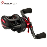 Piscifun Phantom X Baitcasting Reel Multicolor 3 Gear Ratios Low Profile Fishing Reel Carbon Reel Handle 8.1kg Drag Ultra Smooth - fishingtools-co