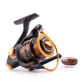 Spinning Fishing Reel 12BB + 1 Bearing Balls 500-9000 Series Metal Coil Spinning Reel Boat Rock Fishing Wheel - fishingtools-co