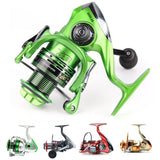 Fishing Reel Hot-selling 5.5 : 1 Metal Spinning Sea Folding Handle Reel Bearing aluminum Yumoshi  classic style 1000- 7000 - fishingtools-co