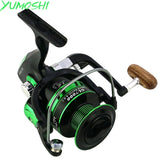 Fishing Reel Hot-selling 5.5 : 1 Metal Spinning Sea Folding Handle Reel Bearing aluminum Yumoshi  classic style 1000- 7000 - fishingtools-co