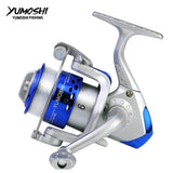 YUMOSHI JL Series Spinning Reel Fishing With Fishing Line 12BB Wheel For Fresh/Salt Water Spinning Sea Fishing Reel Carp Fishing - fishingtools-co