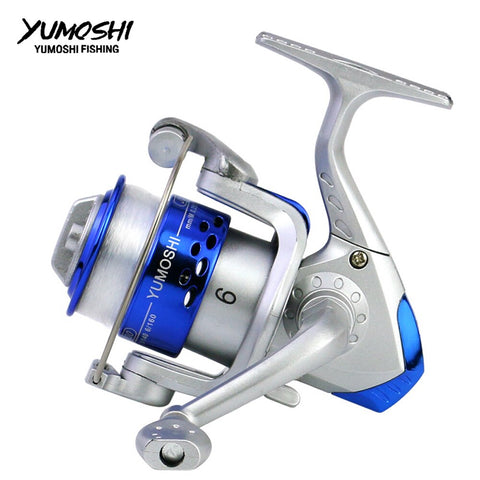 YUMOSHI JL Series Spinning Reel Fishing With Fishing Line 12BB Wheel For Fresh/Salt Water Spinning Sea Fishing Reel Carp Fishing - fishingtools-co
