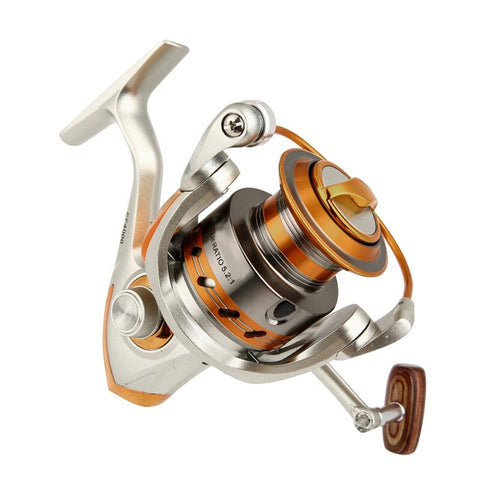 Outdoor Fishing Reels EF500-9000 12BB 5.2:1 Metal Spinning Fishing Reels Fly Wheel For Fresh/ Salt Water Fishing Tool Accessorie - fishingtools-co