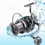 10000 Size Spinning Fishing Reel full metal spool 14+1 Bearing Balls Max Drag Carp salt water surf spinning big sea fishing reel - fishingtools-co