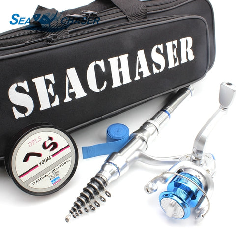 Lowest profit Fishing Rod 10BB Reel and Fishing bag Portable Foldable Spinning Fishing Rod Carbon with Rod Combo Fishing Set - fishingtools-co