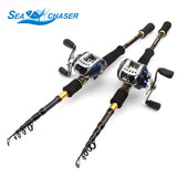 1.8M 2.1M 2.4M 2.7M Casting Rod and Reels Set carbon lure fishing pole telescopic Trout rod lure 7g-28g M power fishing fish - fishingtools-co