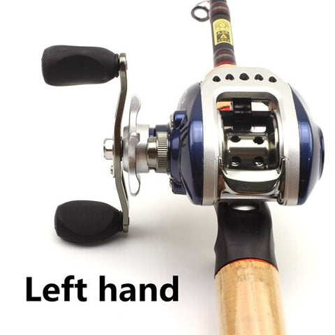High Quality Telescopic carbon Casting Rod and Casting Reels wooden handle lure rod 2.1m 2.4m 2.7m sea fishing pole - fishingtools-co