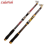 CARBON Fiber Fishing Rod Telescopic spinning rods 2.1m-3.6mSpinning Rod Superhard for Fresh Salt Water - fishingtools-co