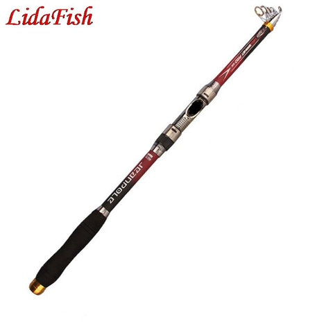 CARBON Fiber Fishing Rod Telescopic spinning rods 2.1m-3.6mSpinning Rod Superhard for Fresh Salt Water - fishingtools-co