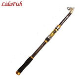 CARBON Fiber Fishing Rod Telescopic spinning rods 2.1m-3.6mSpinning Rod Superhard for Fresh Salt Water - fishingtools-co