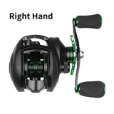 LINNHUE Best Baitcasting Reel 8.1:1 12+1BB Bass Fishing Reel 8KG Max Drag Left Right Hand Reel Reinforced Nylon Body White Bass - fishingtools-co