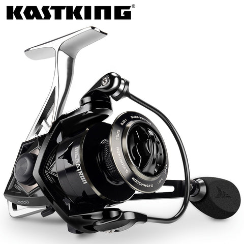 KastKing Megatron 21KG Max Drag Carbon Drag Spinning Fishing Reel With Large Spool Aluminum Body Saltwater Spinning Fishing Reel - fishingtools-co