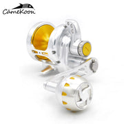 CAMEKOON Lever Drag Saltwater Fishing Reel All Metal Powerful Big Game Boat Reel - fishingtools-co